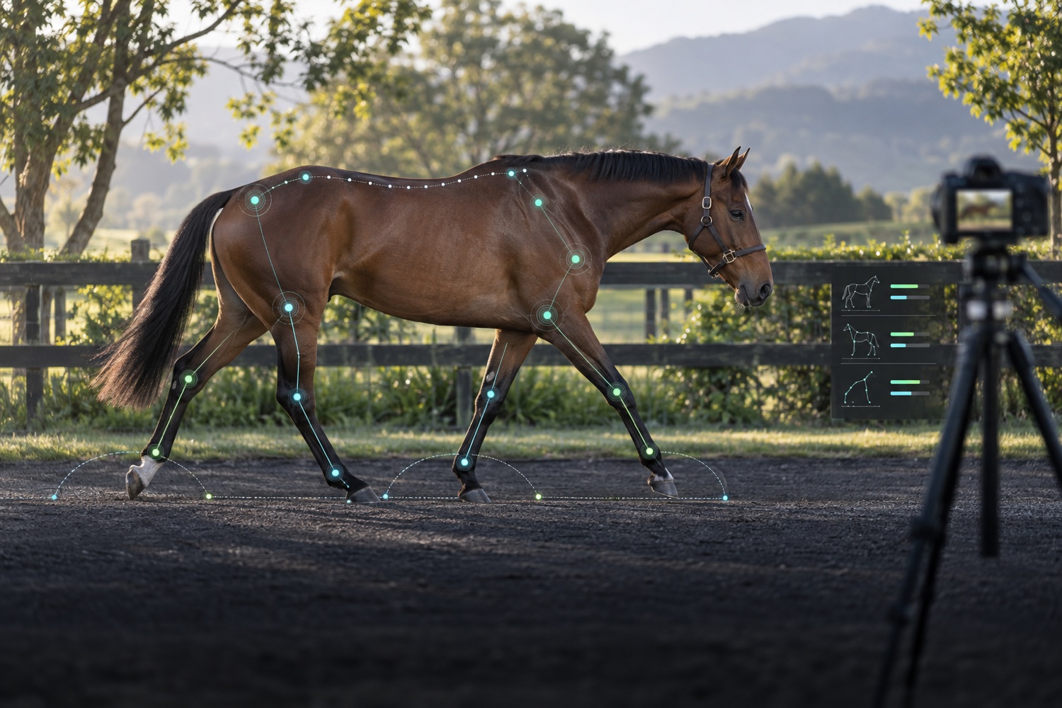 Thoroughbred gait analysis using BETMAN Strides computer vision